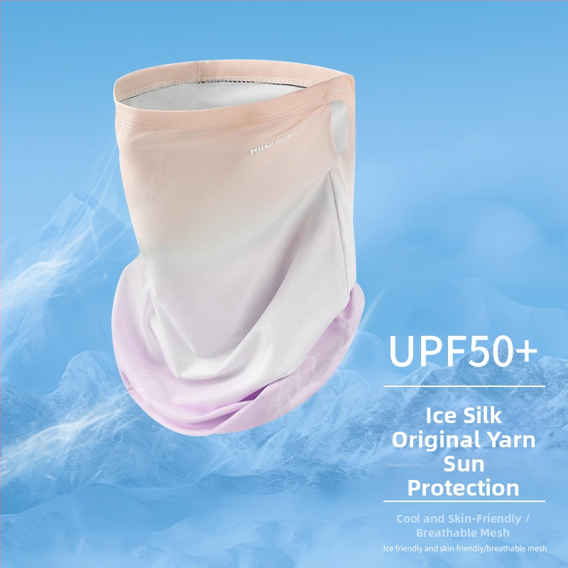 Maska za zaštitu od sunca za ljeto, zaštita vrata, Ice Silk rukavi, UV zaštita, za vožnju automobilom i biciklizam, gradijent