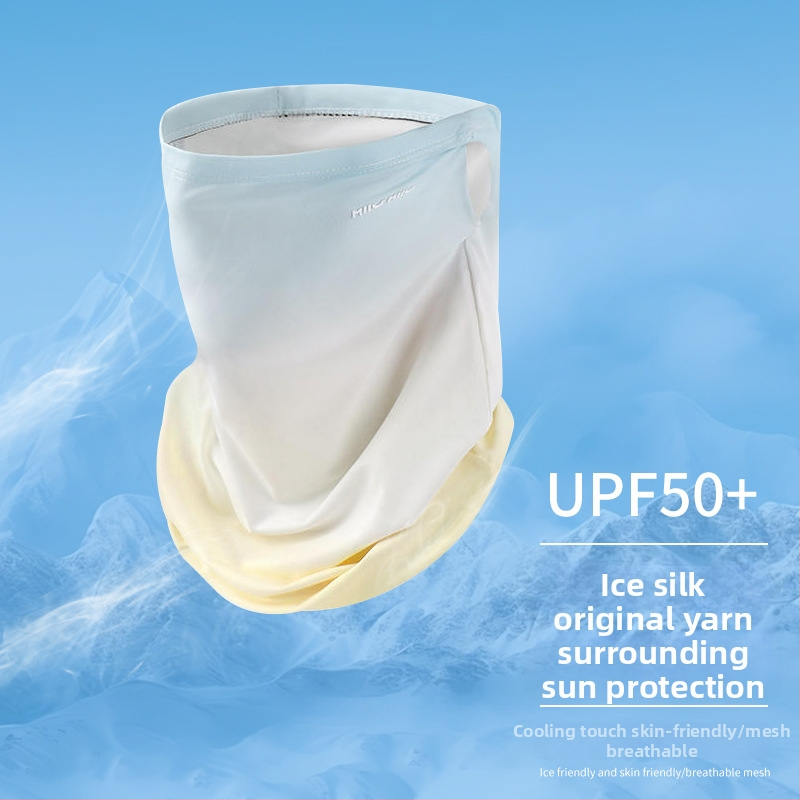 Maska za zaštitu od sunca za ljeto, zaštita vrata, Ice Silk rukavi, UV zaštita, za vožnju automobilom i biciklizam, gradijent