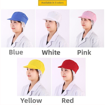 Puuvillane võrgmüts, lame tipp, lühike visir, koloriitmuster