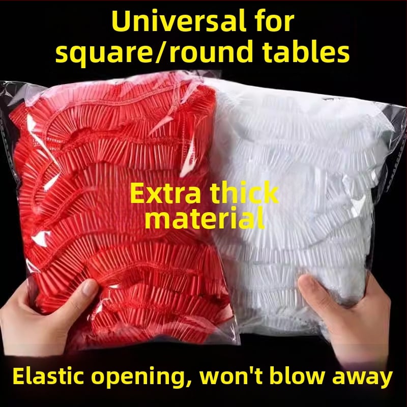 Ühekordne PE laua kate, Ühtlase mustriga, Paksus 1, Zhejiang päritolu