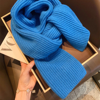 Ženski pleteni vuneni šal, marka Ewanian/yiwan nian; pogodan za zimu, proljeće i jesen; izdanje: jesen 2025