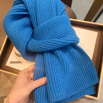Ženski pleteni vuneni šal, marka Ewanian/yiwan nian; pogodan za zimu, proljeće i jesen; izdanje: jesen 2025