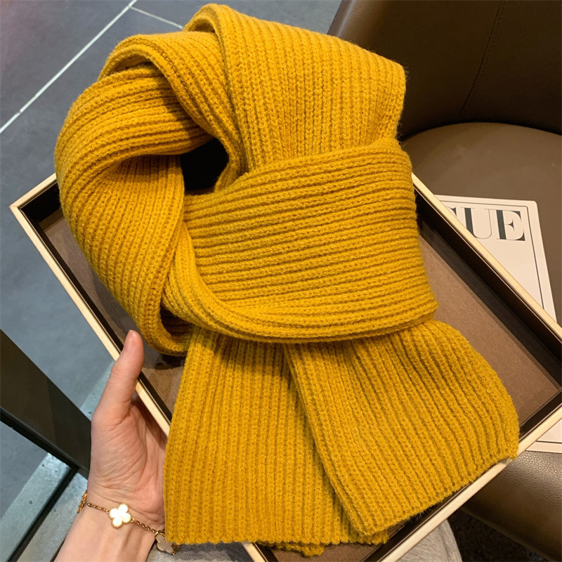 Ženski pleteni vuneni šal, marka Ewanian/yiwan nian; pogodan za zimu, proljeće i jesen; izdanje: jesen 2025