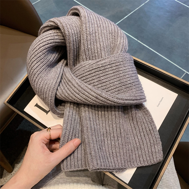 Ženski pleteni vuneni šal, marka Ewanian/yiwan nian; pogodan za zimu, proljeće i jesen; izdanje: jesen 2025