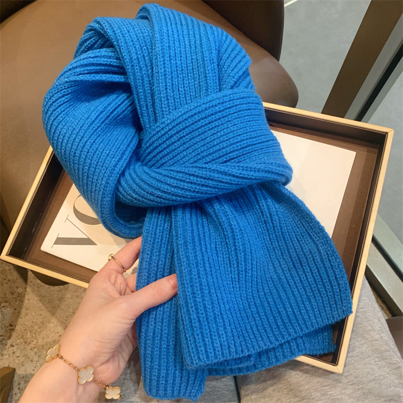 Ženski pleteni vuneni šal, marka Ewanian/yiwan nian; pogodan za zimu, proljeće i jesen; izdanje: jesen 2025