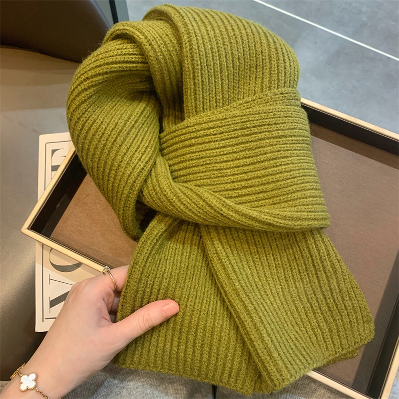 Ženski pleteni vuneni šal, marka Ewanian/yiwan nian; pogodan za zimu, proljeće i jesen; izdanje: jesen 2025