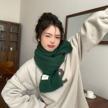 Pleteni vuneni šal, korejski stil, Zima 2023, na skladištu