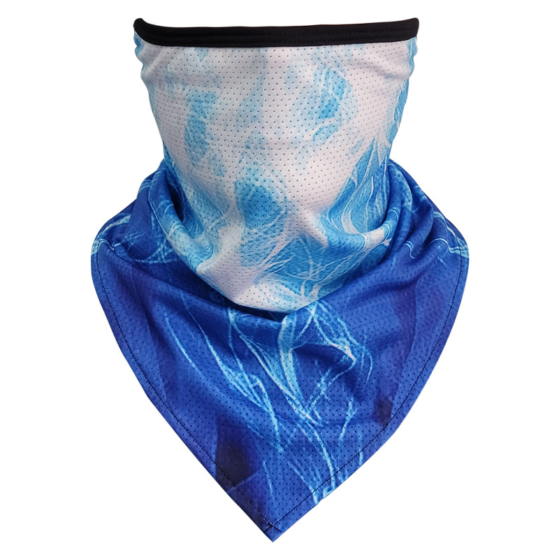 Maska za vožnju s UV zaštitom i šal za vrat od ice silk, mješavina poliestera i spandeksa, retro stil književnost i umjetnost