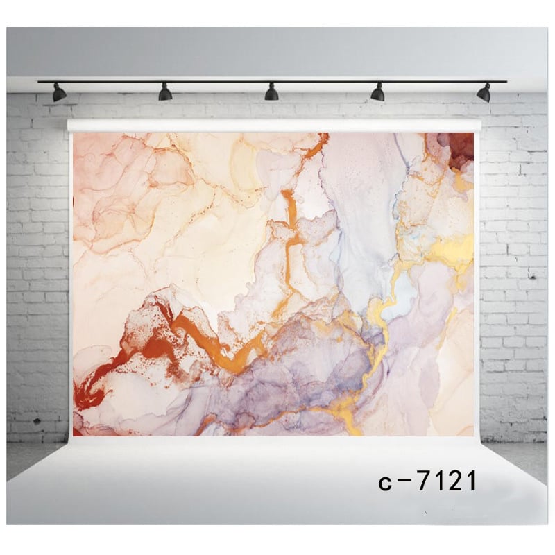 Fundal din pânză cu textură marmură pentru fotografierea produselor, material vinil-cotton, OldCity