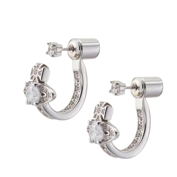 Kõrvarõngad südamekujuline lipsukujundusega, sulam, elektroplaaditud, kerge luksusstiil