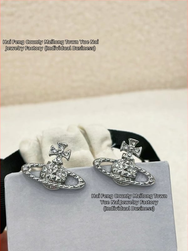 Kõrvarõngad südamekujuline lipsukujundusega, sulam, elektroplaaditud, kerge luksusstiil