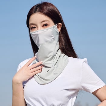 Szabadidős kerékpározáshoz védőmaszk — légáteresztő nylon anyag, UV védelem, árnyékoló funkció, félfedő kialakítás