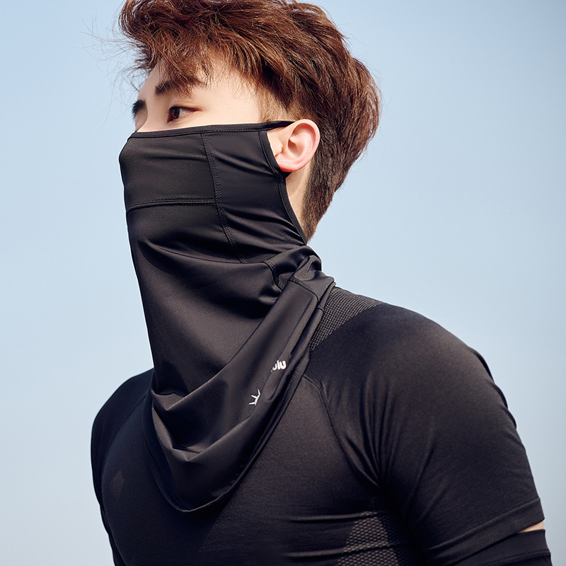 Szabadidős kerékpározáshoz védőmaszk — légáteresztő nylon anyag, UV védelem, árnyékoló funkció, félfedő kialakítás