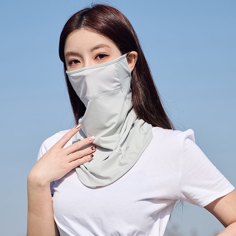 Szabadidős kerékpározáshoz védőmaszk — légáteresztő nylon anyag, UV védelem, árnyékoló funkció, félfedő kialakítás