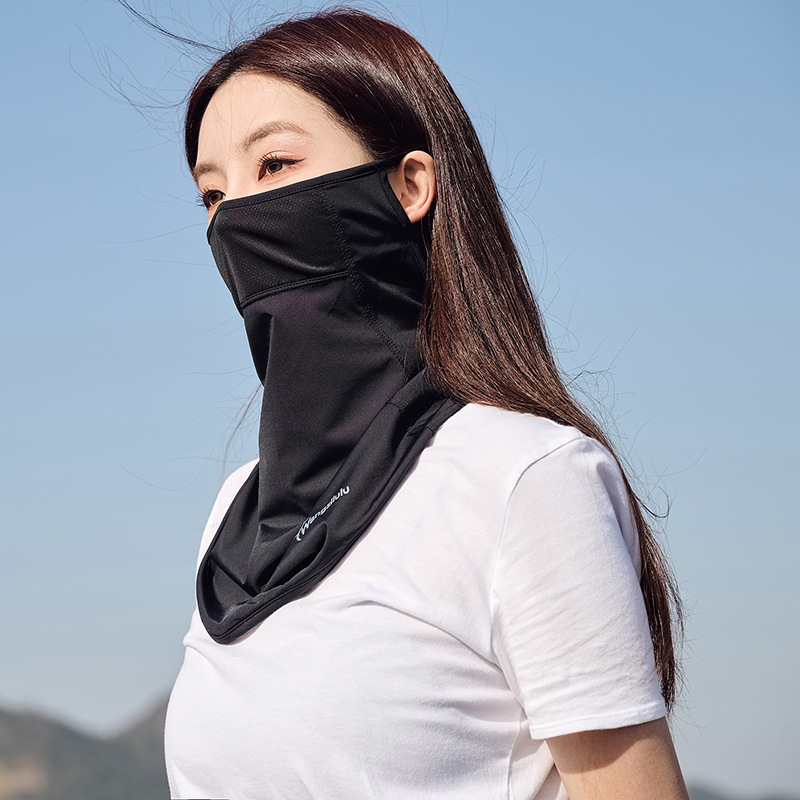 Szabadidős kerékpározáshoz védőmaszk — légáteresztő nylon anyag, UV védelem, árnyékoló funkció, félfedő kialakítás