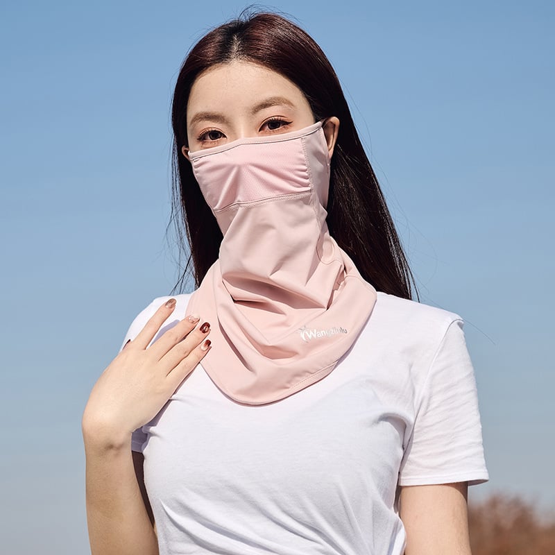 Szabadidős kerékpározáshoz védőmaszk — légáteresztő nylon anyag, UV védelem, árnyékoló funkció, félfedő kialakítás