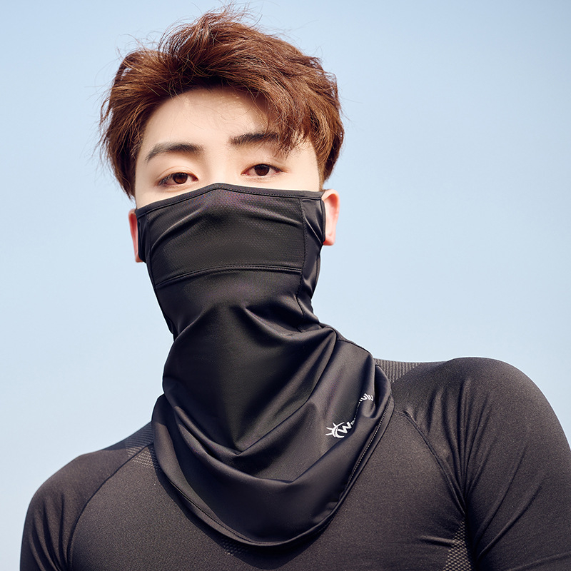 Szabadidős kerékpározáshoz védőmaszk — légáteresztő nylon anyag, UV védelem, árnyékoló funkció, félfedő kialakítás