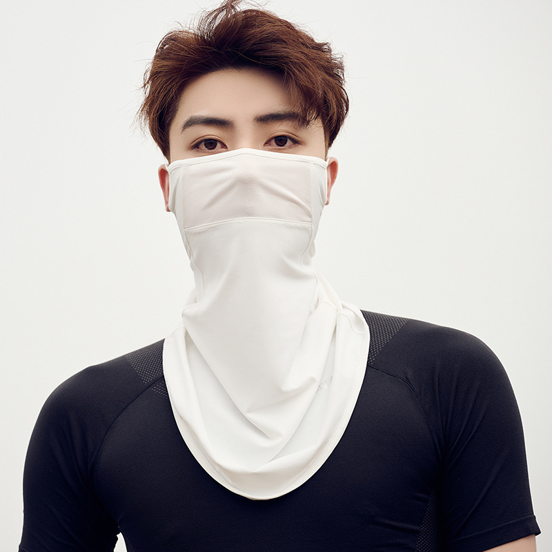 Szabadidős kerékpározáshoz védőmaszk — légáteresztő nylon anyag, UV védelem, árnyékoló funkció, félfedő kialakítás