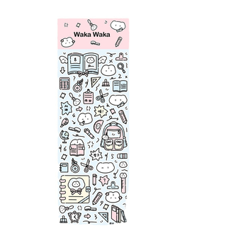 Wow kawaka plaani kleepsude komplekt – karikatuurne stiil, materjal: kunstpaber koos kattefilmiga, trükiprotsess, logod trükitud, kohandamine saadaval