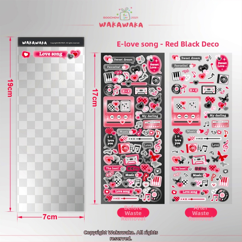 Wow kawaka plaani kleepsude komplekt – karikatuurne stiil, materjal: kunstpaber koos kattefilmiga, trükiprotsess, logod trükitud, kohandamine saadaval