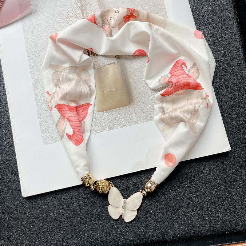 Könnyű nyakkendő mágneses csattal, koreai stílusú, nyárra, mesterséges selyem, sima szövés, nyomtatott dizájn