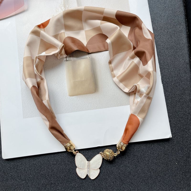 Könnyű nyakkendő mágneses csattal, koreai stílusú, nyárra, mesterséges selyem, sima szövés, nyomtatott dizájn