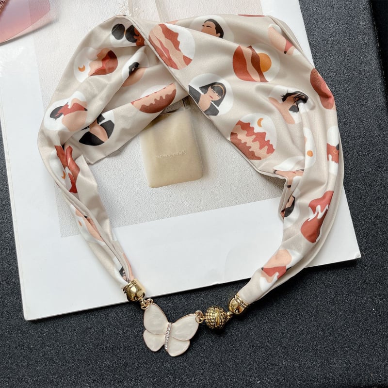 Könnyű nyakkendő mágneses csattal, koreai stílusú, nyárra, mesterséges selyem, sima szövés, nyomtatott dizájn