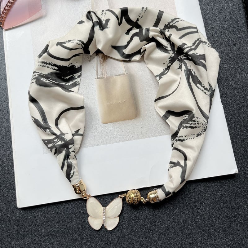 Könnyű nyakkendő mágneses csattal, koreai stílusú, nyárra, mesterséges selyem, sima szövés, nyomtatott dizájn