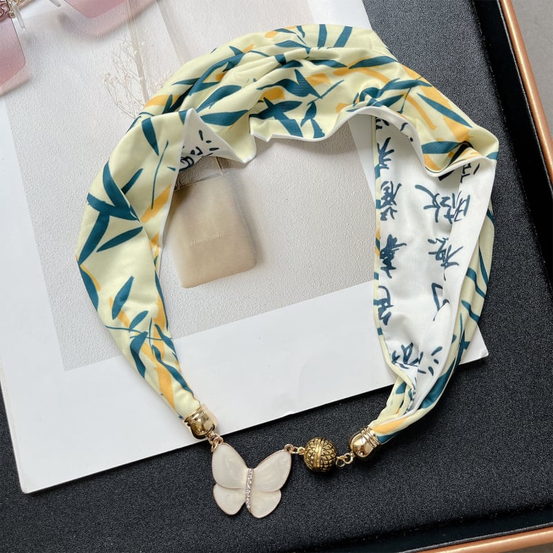 Könnyű nyakkendő mágneses csattal, koreai stílusú, nyárra, mesterséges selyem, sima szövés, nyomtatott dizájn