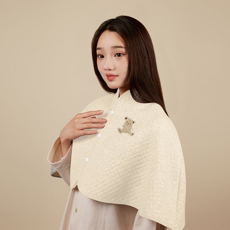 Шал за майчинство и кърмене от памук, есенно-зимно топъл, ширина 83 см, тъкан твил