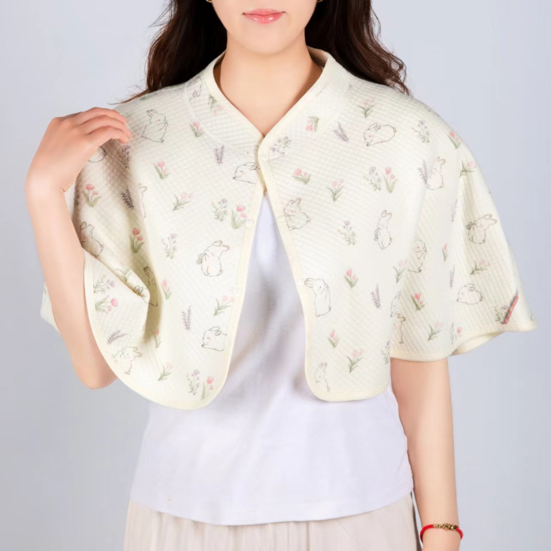 Шал за майчинство и кърмене от памук, есенно-зимно топъл, ширина 83 см, тъкан твил