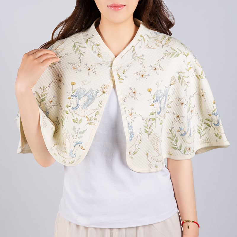 Шал за майчинство и кърмене от памук, есенно-зимно топъл, ширина 83 см, тъкан твил