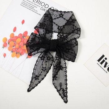 ilyEe eșarfă pentru cap din dantelă — warp‑knitted poliester, peste 96% poliester, Primăvara 2024