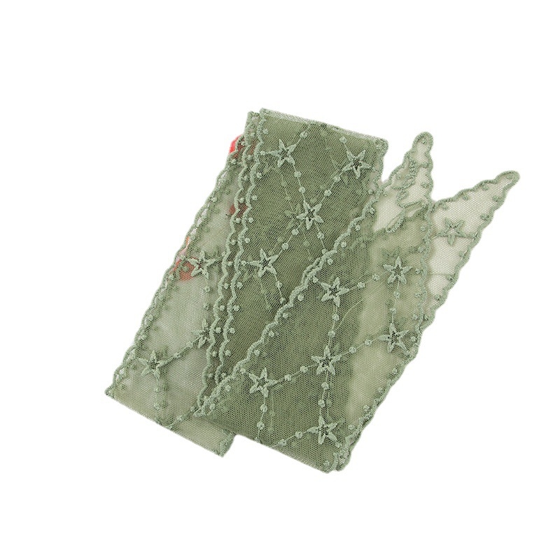 ilyEe eșarfă pentru cap din dantelă — warp‑knitted poliester, peste 96% poliester, Primăvara 2024