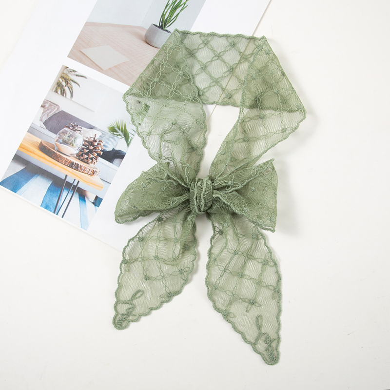 ilyEe eșarfă pentru cap din dantelă — warp‑knitted poliester, peste 96% poliester, Primăvara 2024