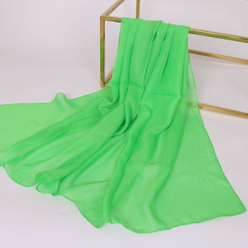 Georgette chiffon sál, egyszerű szövésű poliészter anyag, középhosszú, divat kiegészítő felnőtteknek, márka LMLAVEN