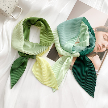 Șal pentru femei în stil coreean, textură zburlită, din mătase artificială, țesătură simplă