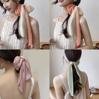 Șal pentru femei în stil coreean, textură zburlită, din mătase artificială, țesătură simplă