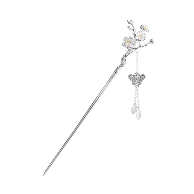 Vase juukseklips liblika sagulitega, rahvusliku stiiliga, geomeetriline kujundus, elektroplaaditud, eraldi pakendis