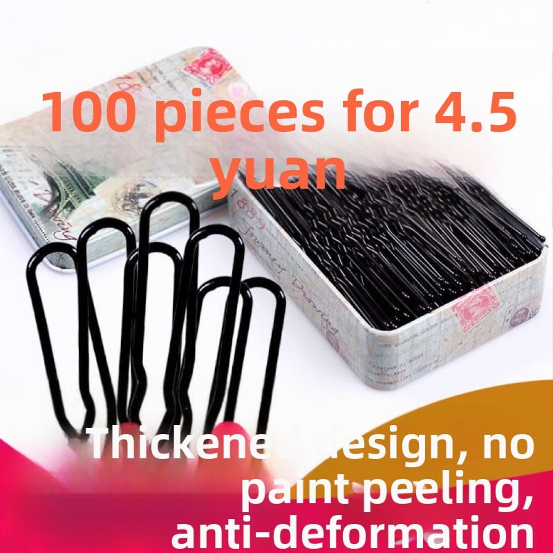 U-kujuline juukseklips, metallist juuksekleep, nähtamatu fikseerimispin lastele