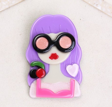 Broš - Akril; Brand Core Blue; Originalni dizajn; Likovi crtani; Funkcije: spomen, ukrašavanje, dar