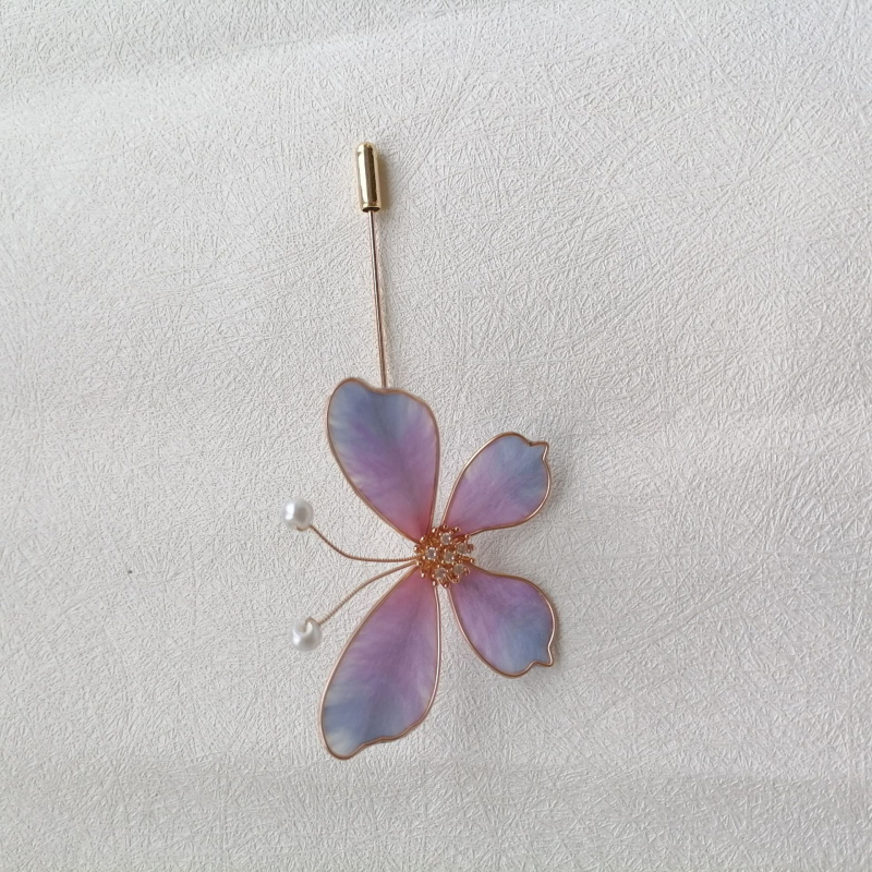 Juukseaksessuaar liblika motiiviga, siidilõng, retro stiil, 2025 kevad