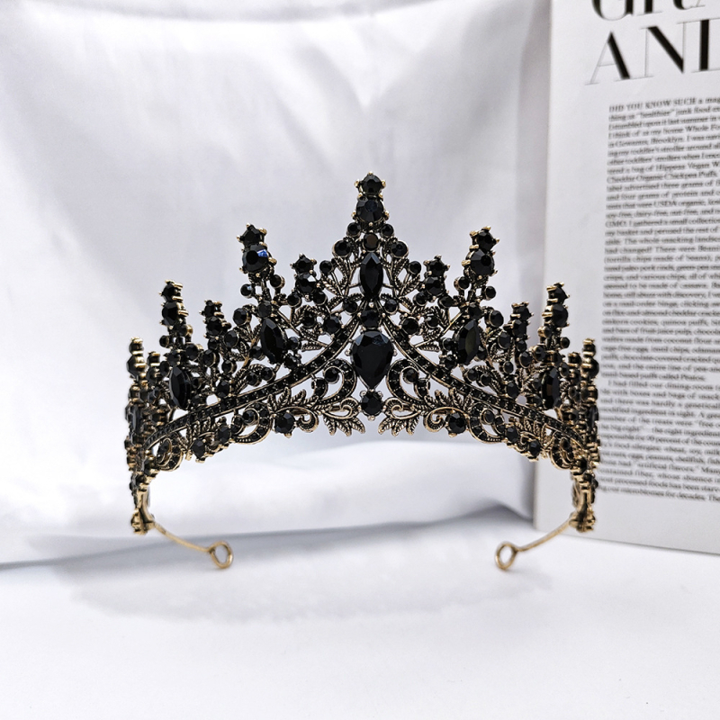 Vjenčana tiara za kosu (Materijal: staklo; Oblik: kruna; Obrada: elektroplatiranje; Kristal tip: kristali; Stil: ženski)