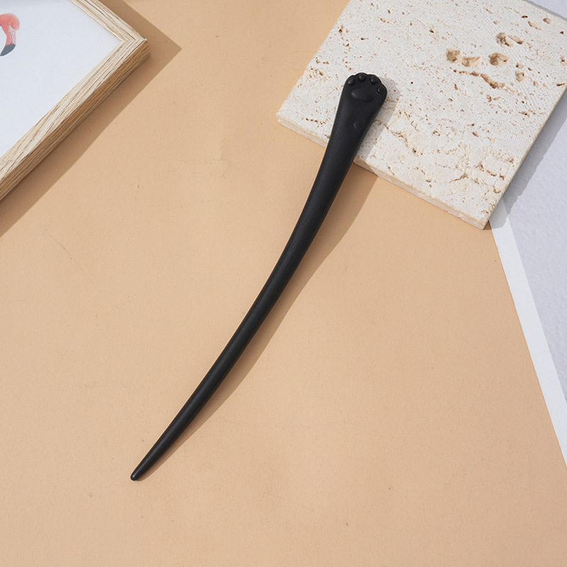 Juukseklammer sandalipuust – vintage stiil, geomeetriline disain, kohandatav