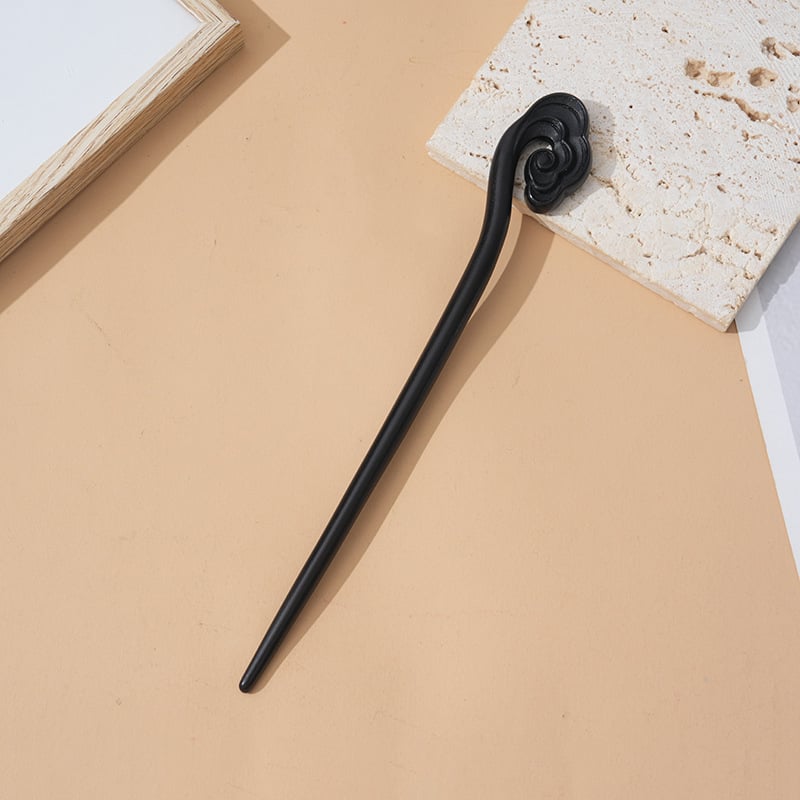 Juukseklammer sandalipuust – vintage stiil, geomeetriline disain, kohandatav