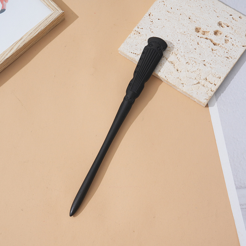 Juukseklammer sandalipuust – vintage stiil, geomeetriline disain, kohandatav