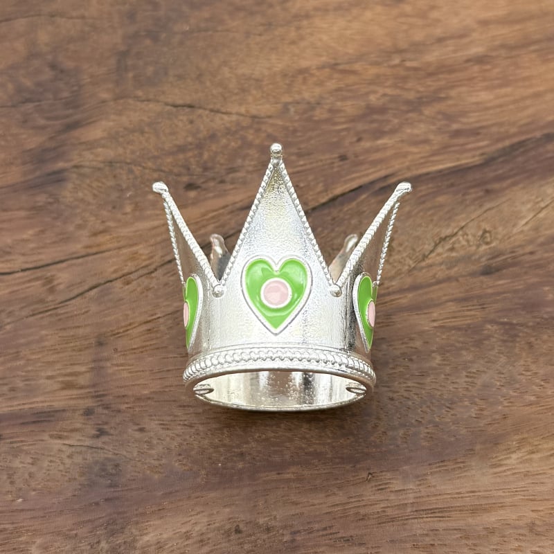 Coroană pentru copii pentru decorul tortului de ziua de naștere – aliaj, placare electrolitică, stil desen animat, formă coroană, cristal