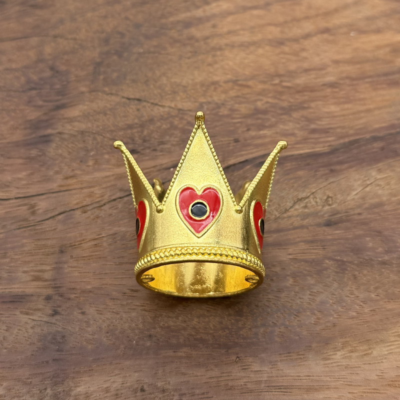 Coroană pentru copii pentru decorul tortului de ziua de naștere – aliaj, placare electrolitică, stil desen animat, formă coroană, cristal