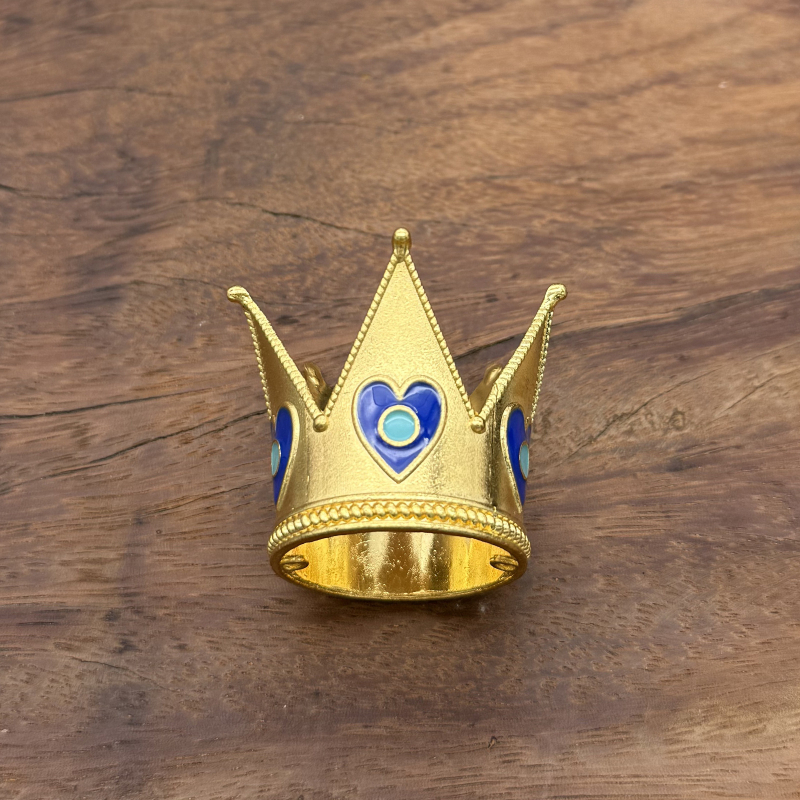 Coroană pentru copii pentru decorul tortului de ziua de naștere – aliaj, placare electrolitică, stil desen animat, formă coroană, cristal