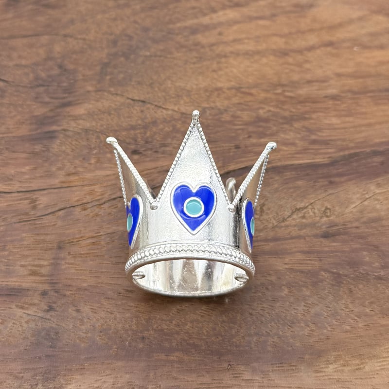 Coroană pentru copii pentru decorul tortului de ziua de naștere – aliaj, placare electrolitică, stil desen animat, formă coroană, cristal